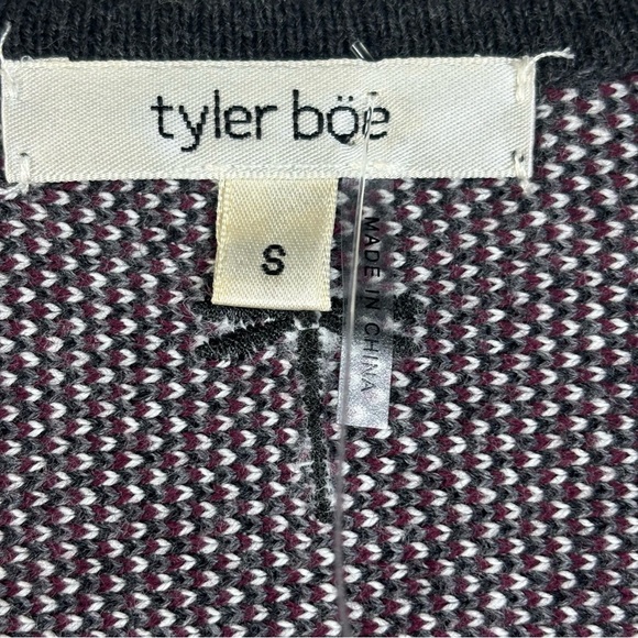 Tyler Boe Bohemian Aztec Pattern Open Front Cardigan with Fringe Size Small NEW - Picture 7 of 16